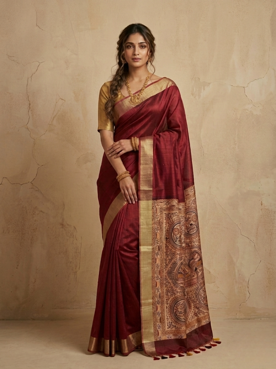 Tussar Saree