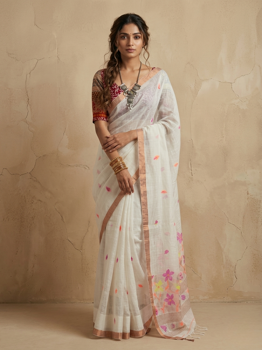 Linen Sarees