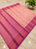 Premium Baby Pink Vairaoosi Silk Saree
