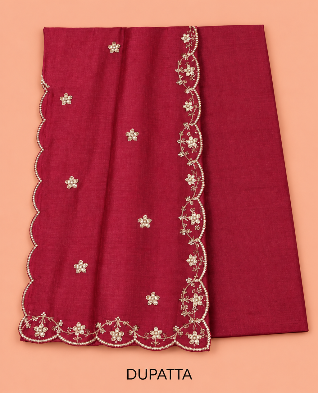 Elegant Royal Purple Embroidered Cotton Silk Salwar Material - SM060