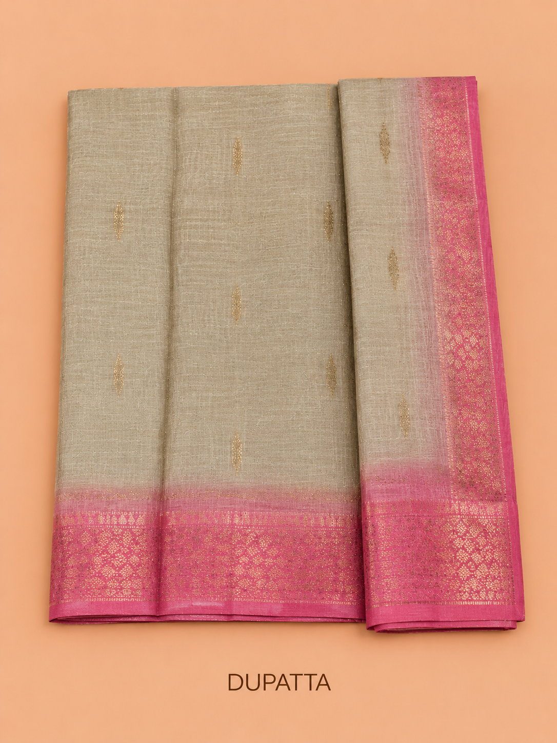 Elegant Rani Pink Thread & Stone Embroidered Cotton Silk Salwar Material - SM060