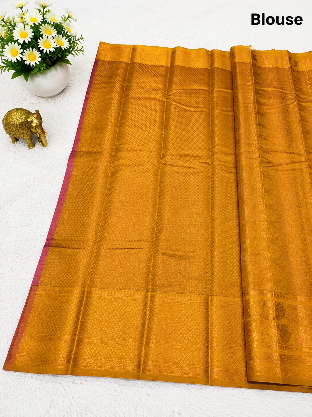 Premium Dusty Pink Semi Tissue Silk Saree