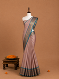 Premium Mauve Semi Tissue Silk Saree