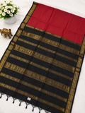 Premium Maroon Checked Kalyani Cotton Saree