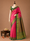 Premium Pink Vairaoosi Silk Saree