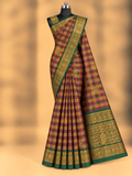 PREMIUM CHECKERED ZARI WORK SAREE COLLECTION